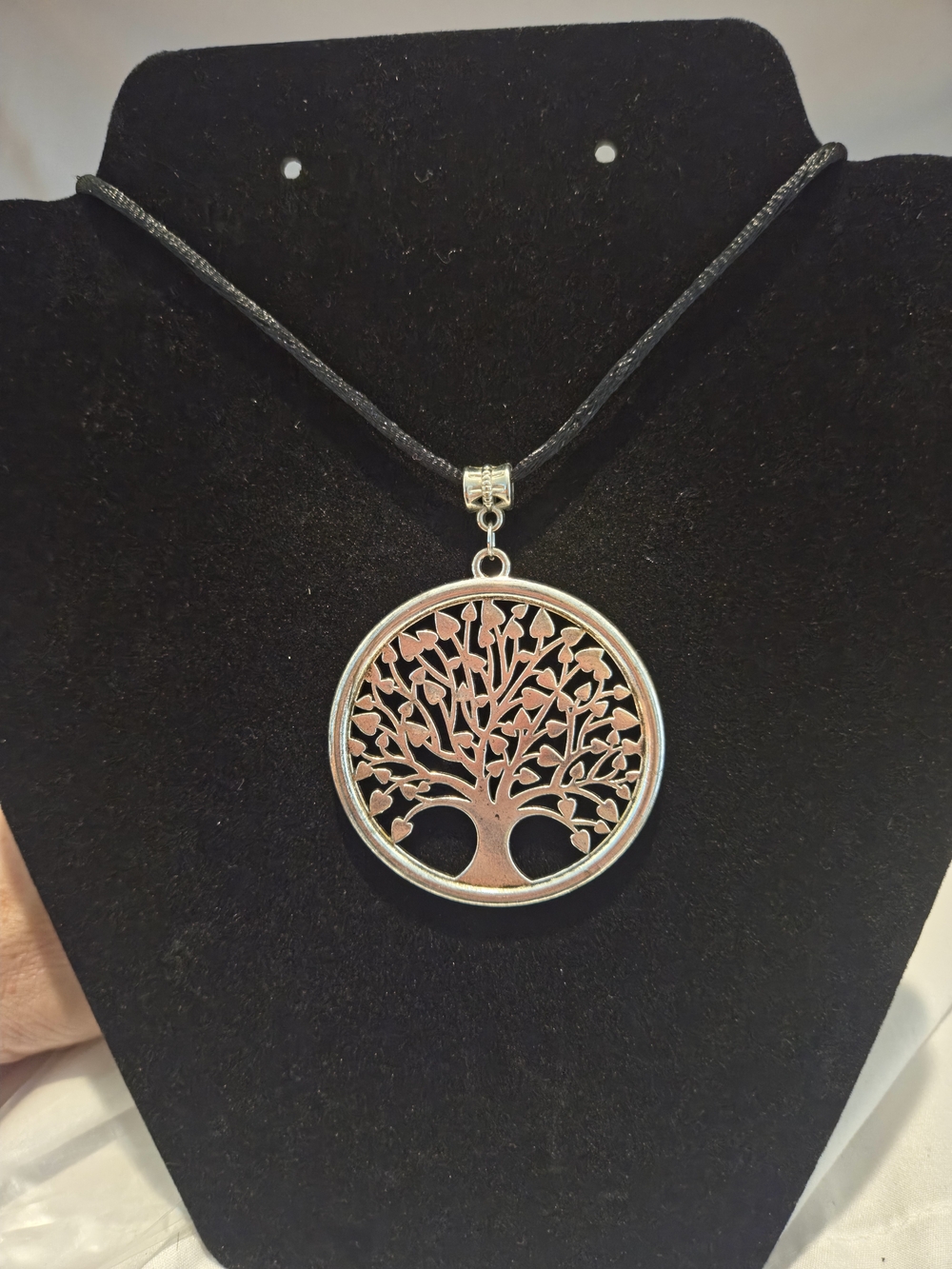 Tree of Life Pendant Necklace in Silver-Tone